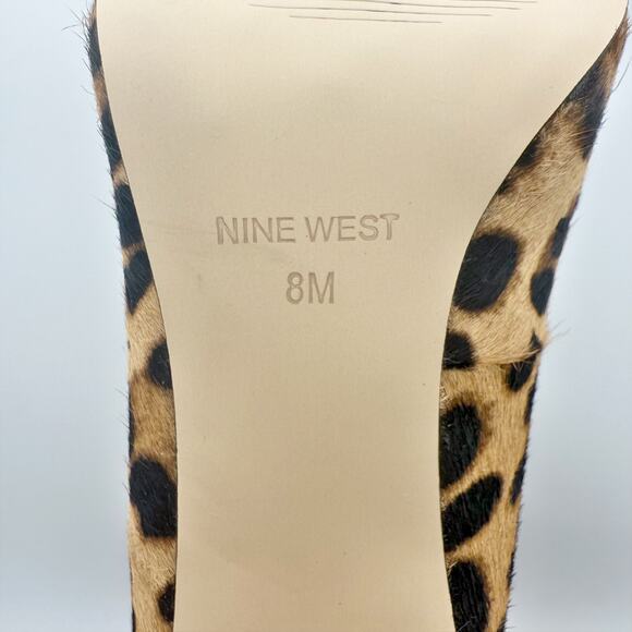 Nine West Womens Fresh Stiletto Pumps US 8 M EU 38.5 Leopard EUC - Picture 12 of 15